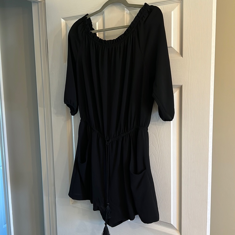 Abbeline shorts romper off the shoulder